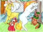 anus canine equine female feral fox male multiple_tails neopets ninetales nintendo outside penis pokémon pussy rapidash straight video_games vulpix wings xweetok
Rating: Explicit
Score: 2
User: Caroway
Date: March 24, 2010
