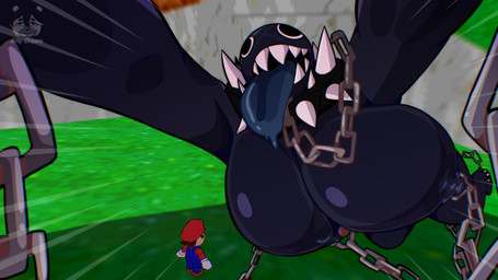 anthro big_breasts breasts duo female female_anthro female_focus huge_breasts hyper hyper_breasts imminent_death male male/female male_human mature_anthro mature_female open_mouth pose ally_cream mario_bros nintendo gigi_(thecoatl034) mario chain_chomp human mammal 16:9 4k absurd_res colored digital_drawing_(artwork) digital_media_(artwork) hi_res shaded widescreen