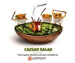 angry anthro beady_eyes bowl caesar_salad clothing container crouton dialogue dot_eyes dying food group humor laurel_wreath lettuce male open_mouth orange_body patreon_logo plant pun salad simple_background stake text toga toothpick vegetable visual_pun white_background piper_thibodeau patreon gaius_julius_caesar marcus_junius_brutus food_creature 2016 digital_media_(artwork) digital_painting_(artwork) english_text latin_text translation_request url