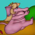 accidental_vore animated belly big_belly big_breasts breasts elephant elephantid female hi_res huge_belly huge_breasts instant_digestion j5furry mammal mario_bros nintendo princess_peach proboscidean vore webm