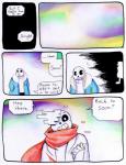 aftertale animated_skeleton blood bodily_fluids bone clothed clothing comic dialogue english_text loverofpiggies male not_furry sans_(undertale) skeleton teeth text undead undertale undertale_(series) wounded