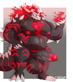 balls biceps big_balls big_muscles big_penis biped bone erection genitals glans huge_balls huge_muscles huge_penis humanoid_genitalia humanoid_penis male muscular muscular_male nude overweight overweight_male pecs penis red_chest_hair skull skull_head solo standing vein veiny_penis merong mythology guzzlord_(character) dragon mythological_creature mythological_scalie scalie absurd_res colored hi_res signature
