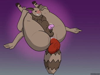 4_arms abdominal_bulge anal anal_penetration animal_genitalia animal_penis anthro balls big_butt blush bodily_fluids butt cum cum_in_ass cum_inside equine_genitalia equine_penis femboy from_behind_position genital_fluids genitals knot knot_fucking knotted_penis knotting lying male multi_arm multi_limb on_back penetration penis precum presenting presenting_hindquarters presenting_penis sex sheath size_difference small_penis smaller_male solo thick_thighs wide_hips trichternet kab_(trichternet) arthropod insect lepidopteran moth animated