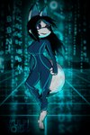 2:3 arctic_fox avoid_posting canid canine computer cyberspace electronics female fox grid hi_res mammal themadcatter tron:_legacy true_fox vulpivoid