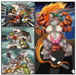 2_penises 4_arms 8_legs abs anthro balls big_balls big_muscles big_pecs big_penis black_clothing black_sweater black_topwear bodily_fluids body_horror border bottomless bottomwear breasts burning_vehicle claws clenched_teeth clothed clothing destroyed_vehicle digitigrade driving electronics eyebrows eyelashes eyes_closed fangs feet female fin fire flexing forked_tongue frown fur fusion genitals green_body green_scales grey_body grey_fur grey_scales group gynomorph hat head_fin head_tuft headgear headphones headwear inside_vehicle intersex interspecies knot knotted_penis long_tail looking_at_another male male/female male/male merge_transformation merging moving_vehicle multi_arm multi_genitalia multi_limb multi_penis multicolored_body multicolored_fur multicolored_scales musclegut muscular muscular_anthro muscular_intersex navel night nipples nude nude_anthro nude_female nude_intersex nude_male open_frown open_mouth open_smile orange_body orange_fur orange_scales overalls overturned_car panicking pants pecs penis pink_nipples reaching_out red_clothing red_shirt red_topwear road scales scared screaming seat seat_belt seats sharp_teeth shirt shirt_only shocked sky smile standing star starry_sky steering_wheel striped_body striped_fur stripes suit surprised sweater tail tears teeth thick_thighs toe_claws toes tongue topwear topwear_only transformation transformation_sequence truck tuft two_tone_body two_tone_fur two_tone_scales vehicle white_border white_clothing white_shirt white_topwear white_tuxedo window yellow_body yellow_eyes yellow_scales toki_cat dreamworks the_bad_guys mr._piranha_(the_bad_guys) mr._shark_(the_bad_guys) mr._snake_(the_bad_guys) mr._wolf_(the_bad_guys) ms._tarantula_(the_bad_guys) aquatic arachnid arthropod canid canine canis characiform fish great_white_shark hybrid mackerel_shark mammal monster mygalomorph piranha_(fish) reptile scalie serrasalmid shark snake spider tarantula white_shark wolf absurd_res comic hi_res story story_in_description