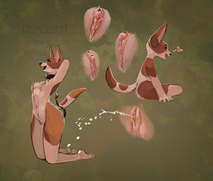 anal anal_hook anal_penetration anthro anthro_penetrated bdsm bodily_fluids breasts clitoris clitoris_piercing collar ejaculation female female_penetrated genital_fluids genital_piercing genital_shot genitals green_background kneeling nipple_piercing nipples penetration piercing simple_background sitting solo vaginal_fluids vaginal_squirting vulva vulva_shot cremekuma canid canine canis domestic_dog mammal absurd_res hi_res