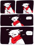 2016 aftertale animated_skeleton blood bodily_fluids bone clothing comic dialogue english_text geno_sans_(aftertale) glitch loverofpiggies not_furry sans_(undertale) scarf shirt skeleton text topwear undead undertale undertale_(series)