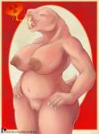 anthro anthrofied big_breasts breasts claws female genitals hands_on_hips hazard_symbol heart_symbol nipples nude pussy radiation_symbol slightly_chubby slightly_chubby_female solo symbol heart0fink_(artist) fallout microsoft mammal mole_rat_(fallout) naked_mole-rat rodent hi_res