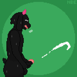 animated_gif anthro black_body black_fur bodily_fluids both_hands_on_penis breath butt cum cumshot ejaculation eyes_closed fur genital_fluids genitals green_background horn humanoid_genitalia humanoid_penis infinite_cum infinite_genital_fluids long_ears male masturbation nude panting penis pink_horn simple_background solo sweat tail notbraveenough deltarune undertale_(series) ralsei bovid caprine goat mammal 1:1 animated digital_media_(artwork) loop pixel_(artwork) pixel_animation short_playtime