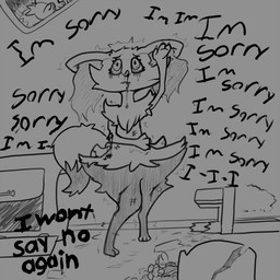 abuse abusive assault blood bodily_fluids bruised coercion dialogue forced gore nosebleed poofythedragon nintendo pokemon braixen generation_6_pokemon human mammal pokemon_(species) 1:1 absurd_res hi_res monochrome sketch
