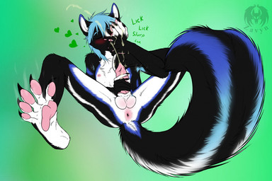 5_toes anthro anus armpit_hair auto_foot_lick auto_foot_sniff balls black_body black_fur blue_body blue_fur blush bodily_fluids body_hair butt claws cum cum_on_face cum_on_feet cum_on_own_face cum_on_self cumshot ejaculation erection eyes_closed feet foot_fetish foot_focus foot_lick foot_on_face foot_play foot_sniffing fur genital_fluids genitals heart_symbol hindpaw licking looking_pleasured male masturbation musk orgasm pawpads paws penis scent_play self_lick sniffing sniffing_cum sniffing_self soles solo spreading toe_claws toes tongue tongue_out zavyn mammal mephitid skunk digital_media_(artwork)