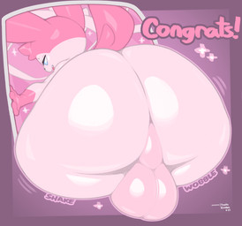 4_fingers anthro anthrofied backsack balls big_balls big_butt blue_sclera butt butt_focus cone congratulations femboy fingers fur genital_raphe genitals glistening glistening_balls glistening_body glistening_butt glistening_eyes glistening_genitalia glistening_perineum glistening_skin glistening_tail gloves_(marking) head_tuft huge_butt huge_thighs humanoid_genitalia looking_at_viewer looking_back male markings multicolored_body narrowed_eyes nude onomatopoeia open_mouth perineum pink_background pink_balls pink_body pink_fur pink_markings pink_perineum pink_tail pokemorph presenting presenting_balls presenting_hindquarters pupils purple_background raphe_(anatomy) rear_view scrotal_raphe seductive shaking_butt simple_background smile solo sound_effects tail tendrils text thick_thighs tuft two_tone_body white_body white_eyes white_pupils wide_hips wobble frumples nintendo pokemon canid canine canis eeveelution generation_6_pokemon mammal pokemon_(species) sylveon 2025 artist_name colored dated digital_drawing_(artwork) digital_media_(artwork) english_text hi_res shaded signature