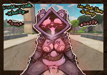 anthro anthro_penetrated areola belly big_breasts blush bodily_fluids bottomwear breasts clothed clothing cum cum_inside duo erection eye_scar facial_scar female female_penetrated fur genital_fluids genitals glistening glistening_body glowing glowing_eyes hood huge_breasts humanoid_genitalia humanoid_penis looking_at_viewer male male/female male_penetrating male_penetrating_female nipples nude open_mouth penetration penile penile_penetration penis penis_in_vagina purple_body scar sex shadow_face smile text thick_thighs tilted_towers tongue tongue_out topwear vaginal vaginal_penetration vulva khalfy_kun epic_games fortnite fortnite:_battle_royale raven_team_leader bear mammal animated hi_res