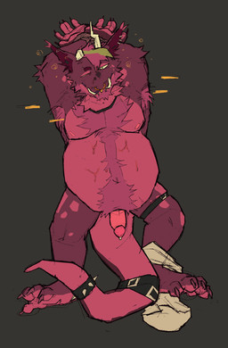 anthro bdsm bodily_fluids bound drunk fur genital_fluids genitals male nipples penis questionable_consent simple_background solo submissive substance_intoxication urine openfracturesday mythology dragon furred_dragon furred_scalie mythological_creature mythological_scalie scalie absurd_res digital_media_(artwork) hi_res