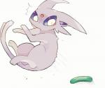 ambiguous_gender cucumber feral food fruit humor joke plant simple_background solo spooked vegetable white_background cats_vs._cucumbers nintendo pokemon eeveelution espeon felid generation_2_pokemon mammal pokemon_(species) 6:5 meme reaction_image