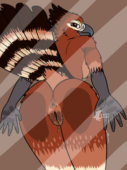 against_surface anthro anus anus_on_glass aroused bodily_fluids butt female genital_fluids genitals glass leaning_on_object nude on_glass presenting presenting_hindquarters solo vaginal_fluids vulva vulva_on_glass window fish_birb accipitrid accipitriform aquilinae avian bird eagle javan_hawk-eagle absurd_res hi_res