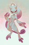 3_fingers 3_toes ambiguous_gender feet fingers looking_at_viewer red_eyes simple_background solo toes salanchu nintendo pokemon generation_6_pokemon legendary_pokemon mega_evolution mega_mewtwo mega_mewtwo_y pokemon_(species) 2018 digital_media_(artwork) digital_painting_(artwork) hi_res signature