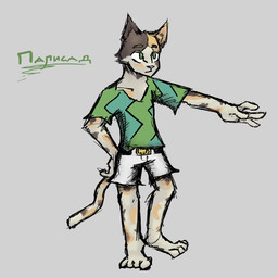4_toes anthro barefoot clothed clothing feet fur gesture hand_gesture male mottled piebald pointing simple_background solo text toes lost_andsafe halcyon_(series) palisade_(halcyon) calico_cat domestic_cat felid feline felis mammal 1:1 2021 absurd_res colored digital_media_(artwork) hi_res russian_text