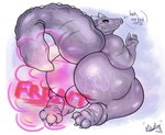 anthro big_butt bodily_fluids butt dialogue duo faceless_character faceless_male facesitting fart fart_cloud fart_fetish feet female huge_butt huge_thighs looking_away male nude obese obese_female overweight overweight_female pink_gas purple_fart_cloud rear_view scales scaly_tail sitting_on_another sweat tail thick_thighs unusual_fart viscerabomb mimi_(weavvevo) alligator alligatorid crocodilian reptile scalie absurd_res hi_res