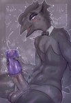 abs anthro athletic athletic_male balls beak big_balls big_penis black_body black_feathers black_hair blush bodily_fluids bow_tie bunny_costume clothed clothing clothing_aside costume crossdressing cum cumshot ejaculation erection feathers femboy freckled_face freckles genital_fluids genitals hair humanoid_genitalia humanoid_penis legwear leotard leotard_aside licking licking_lips male masturbation musk musk_clouds penetrable_sex_toy penile penile_masturbation penis sex_toy shirt_collar solo thigh_highs tongue tongue_out smagloosh avian bird corvid corvus_(genus) oscine passerine raven hi_res