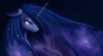 blue_eyes blue_hair female hair horn solo sparkles zigword friendship_is_magic hasbro my_little_pony mythology princess_luna_(mlp) equid equine mammal mythological_creature mythological_equine unicorn 2015 blue_theme bust_portrait hi_res portrait