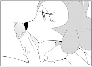 anthro balls bodily_fluids border duo erection faceless_character faceless_male fellatio female genital_fluids genitals humanoid_genitalia humanoid_penis licking long_tongue male male/female oral paws penile penis penis_lick precum sex simple_background tongue tongue_out tonguejob white_border conditional_dnp exed_eyes kimba_the_white_lion osamu_tezuka kitty_(kimba) felid lion mammal pantherine 2015 black_and_white monochrome