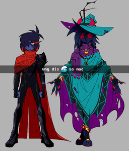 ambiguous_gender ambiguous_human anklet anthro black_body black_fur black_hair bracelet cape clothed clothed_anthro clothed_human clothed_male clothing curved_horn digit_ring duo ear_piercing ear_ring eyewear feet fingerless_gloves floppy_ears footwear fur glasses gloves gold_(metal) gold_anklet gold_bracelet gold_jewelry gold_necklace gold_toe_ring grey_background hair hair_over_eye half-closed_eyes handwear hat headgear headwear horn humor jewelry male male_anthro narrowed_eyes necklace piercing poncho ring ring_piercing scarf simple_background skinsuit smile socks text tight_clothing tinted_glasses toe_ring toeless_footwear toeless_legwear toeless_socks toeless_stockings toes xexeezy deltarune snapchat undertale_(series) kris_dreemurr ralsei boss_monster_(undertale) bovid caprine goat human mammal 2026 digital_media_(artwork) english_text meme