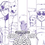 anthro armor clothed clothing column eyewear glasses group group_photo headgear helmet jockstrap jockstrap_only looking_at_viewer looking_away low-angle_view machine male male/male mostly_nude muscular muscular_anthro muscular_male not_furry_focus nude robotic segmented_body teaser text thong thong_only topless underwear underwear_only worm's-eye_view depictionexpress capcom mega_man_(series) mega_man_x_(series) canid canine canis human humanoid mammal robot wolf 1:1 absurd_res concept_art english_text hi_res unfinished