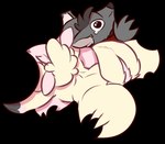 anthro big_breasts big_butt big_ears big_eyes big_tail bodily_fluids breasts butt crying duo eyes_closed female fur grey_body grey_fur hooves hug huge_breasts male male/female raised_tail tail tears thick_thighs white_body white_fur white_wool wool_(fur) twtr jim_the_lamb wolf_(twtr) bovid canid canine canis caprine humanoid mammal sheep wolf alpha_channel low_res