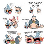 anthro chef_hat clothing duo feral food hat headgear headwear humor kerchief male messy pasta quadruped sauce spaghetti text orangesdeen nintendo pokemon pokemon_mystery_dungeon spike_chunsoft cyndaquil generation_1_pokemon generation_2_pokemon generation_3_pokemon mudkip pokemon_(species) skitty snorlax 1:1 english_text hi_res