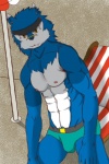 abs anthro biceps black_nose blue_fur bulge canine commandramonx digimon fur looking_at_viewer machgaogamon male mammal muscles nipples pecs pubes solo standing teeth toned topless underwear white_fur
Rating: Questionable
Score: 2
User: terminal11
Date: January 01, 2014