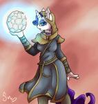 anthro anthrofied bethesda_softworks clothed clothing crossover digital_media_(artwork) equid equine female friendship_is_magic glowing hasbro horn jewelry mammal microsoft my_little_pony mythological_creature mythological_equine mythology necklace poisindoodles rarity_(mlp) skyrim solo the_elder_scrolls unicorn