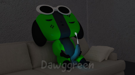 anthro bodily_fluids cum cumshot dark_room ejaculation eyewear furniture genital_fluids looking_pleasured male masturbation on_sofa sitting sitting_on_sofa sofa solo sunglasses dawggreen nintendo nintendo_switch switch_dog animate_inanimate canid mammal 16:9 3d_(artwork) 4k absurd_res blender_(artwork) blender_cycles_(artwork) digital_media_(artwork) hi_res widescreen
