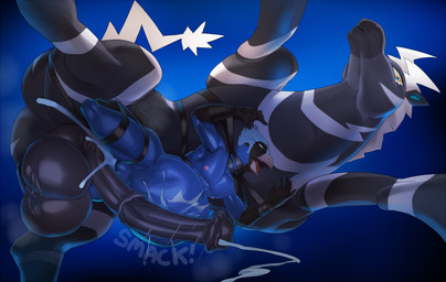 animal_genitalia animal_penis anthro anthro_on_feral balls bdsm beak belly belly_riding bestiality big_balls big_belly big_penis bodily_fluids bound cum cum_in_vagina cum_inflation cum_inside duo equine_genitalia equine_penis feral genital_fluids genitals harness huge_balls huge_belly huge_penis inflation intersex intersex/male interspecies low-angle_view male maleherm penis vulva justmegabenewell nintendo pokemon avian bird blue_jay corvid equid equine generation_5_pokemon jay_(bird) mammal new_world_jay oscine passerine pokemon_(species) zebstrika