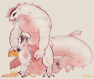 alternate_species animal_genitalia animal_penis anthro areola belly big_knot biped bodily_fluids breasts canine_genitalia canine_penis claws clothing comparison crossgender cum duo ear_piercing ear_ring erection facial_piercing female fin fish_tail food fruit genital_fluids genitals gtm_crossgender hair hat headgear headwear hooves huge_knot itm_crossgender knot long_hair male muscular muscular_anthro muscular_male navel nipple_piercing nipples nose_piercing nude open_mouth paws penis piercing pink_body plant pumpkin pumpkin_fucking ring_piercing short_hair size_difference standing tail text text_on_clothing tongue tongue_out vulva wide_hips yo-lander maya_(yo-lander) val_(yo-lander) aquatic deer fish mammal scalie species_request 2024 artist_name english_text signature url trans_(lore) trans_woman_(lore)