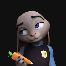 anthro bedroom_eyes bottomless butt clothed clothing crossed_ankles female flat_chested genitals holding_note_pad kneeling narrowed_eyes navel nipples nude partially_clothed police police_badge police_uniform scut_tail seductive short_tail solo tail topless uniform vulva bambookat disney zootopia judy_hopps lagomorph leporid mammal rabbit 1:1 3d_(artwork) animated digital_media_(artwork) hi_res huge_filesize long_playtime turntable_(animation) webm