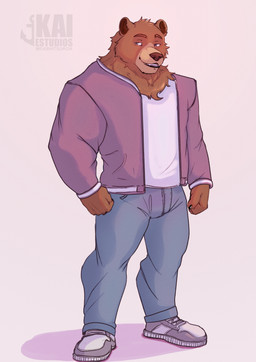 anthro male solo kai_shitsumon bear mammal absurd_res hi_res