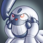 1:1 absol animate_inanimate bust_portrait claws clothing digital_media_(artwork) generation_3_pokemon hand_on_face horn icon inflatable latex latex_body latex_clothing latex_skinsuit living_inflatable low_res nintendo permagrin permanent_smile pokemon pokemon_(species) pool_toy portrait posexe seam_(sewing) shaded simple_background skinsuit smile soft_shading solo three-quarter_view tight_clothing