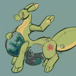 3_toes ambiguous/ambiguous ambiguous_gender anthro belly bottomwear clothing feet floral_pattern flower green_body green_eyes grey_body grin group hand_on_belly inflatable inflation larger_pred lying mostly_nude multiple_prey nude on_back pawpads plant raised_arm red_eyes safe_vore shorts side_view simple_background size_difference slime smile soft_vore standing tail toes translucent translucent_belly translucent_body trio vore water willing_pred vaxhunt ducky_(vaxhunt) ambiguous_species animate_inanimate domestic_cat elemental_creature felid feline felis goo_creature living_inflatable mammal tabby_cat taur water_creature 1:1 colored_sketch hi_res signature sketch