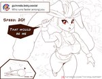 ask_blog big_breasts bodily_fluids bottomwear breasts cleavage clothed clothing female jogging lying on_front outside pants plant sweat text tree thyhsilverfeet nintendo pokemon gardevoir generation_3_pokemon generation_4_pokemon lopunny pokemon_(species) absurd_res english_text hi_res url