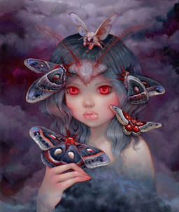 ambiguous_gender cloud cloudy_sky double_lobe_lip double_lobe_lower_lip female feral group hair lips long_hair moth_antennae red_eyes sky thick_lips triple_lobe_upper_lip wings camilla_d'errico mothman animal_humanoid arthropod arthropod_humanoid humanoid insect insect_humanoid lepidopteran lepidopteran_humanoid mammal moth moth_humanoid venezuelan_poodle_moth absurd_res formal_art hi_res oil_painting_(artwork) painting_(artwork) traditional_media_(artwork) traditional_painting_(artwork)