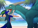 anthro duo feral male male/male mouth_play dreyk-daro european_mythology mythology blade_(bladedsphere48) dragon manokit mythological_creature mythological_scalie scalie western_dragon hi_res