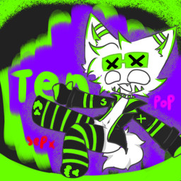 ambiguous_gender anthro chibi clothed clothing simple_background smile solo sparklefur sepx mammal unknown_species 1:1 digital_media_(artwork) male_(lore)
