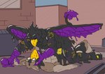 absurd_res avian clone cloning crevix_(queengooborg) cybernetics cyborg dragon goo_creature goo_transformation gooborg goop goopy gryphon hi_res latex latex_creature liquid_latex living_latex machine melting mythological_avian mythological_creature mythological_scalie mythology potheplatypus scalie sibling_(lore) tar_creature tar_slime transformation twinning twins_(lore)