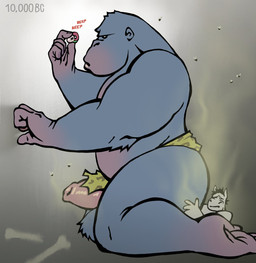 anthro balls big_butt blue_body bone butt cave caveman duo fantasy flies_for_smell foreskin genitals holding_object larger_male male male/male musk musky_balls musky_butt musky_penis notched_ear nude penis sitting sitting_on_another size_difference smaller_male smelly thick_thighs time_machine time_travel trapped wet_dick chunkolilt corber_(chunkolilt) ape asinus donkey equid equine gorilla haplorhine mammal primate 2025 hi_res story story_in_description