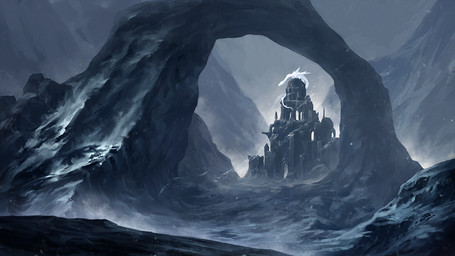 arch day detailed_background feral natural_arch outside ruins scenery solo standing tail wind solfar mythology dragon mythological_creature mythological_scalie scalie digital_media_(artwork) digital_painting_(artwork) painting_(artwork)