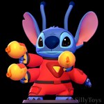 3d_modeling 3d_print 4_arms anthro belt black_eyes blue_body claws clothed clothing ear_cutout laser_gun male multi_arm multi_limb ranged_weapon solo spacesuit standing weapon sillytoys disney lilo_and_stitch stitch_(lilo_and_stitch) 1:1 3d_(artwork) digital_media_(artwork) hi_res