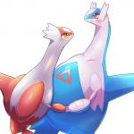 ambiguous_gender blush duo red_eyes simple_background smile white_background yellow_eyes ecru_(artist) nintendo pokemon generation_3_pokemon latias latios legendary_pokemon pokemon_(species) 1:1