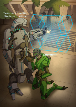 anthro armor blue_tongue bodily_fluids bodypaint clothed clothing dialogue duo enemies erection face_paint fellatio female female_penetrated genital_fluids genitals gun holding_object kneeling machine machine_gun male male/female male_penetrating male_penetrating_female not_furry open_mouth oral penetration penile penis penis_in_mouth ranged_weapon robophilia sex shield silhouette size_difference tattoo teeth text tongue vulva weapon redgreendied bioware electronic_arts mass_effect caetillia_sullianus unit_318 alien alien_humanoid geth geth_juggernaut human humanoid mammal robot turian absurd_res digital_media_(artwork) english_text hi_res