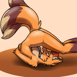 anthro areola blush bodily_fluids breasts butt drinking_pussy_juice dripping female flexible fur genital_fluids hair leaking lying nipples nude on_back open_mouth pussy_juice_in_mouth pussy_juice_in_own_mouth pussy_juice_leaking simple_background solo sweat sweatdrop tail teeth vaginal_fluid_drip vaginal_fluid_string vaginal_fluids ryofox630 canid canine fox mammal 1:1 digital_media_(artwork) hi_res